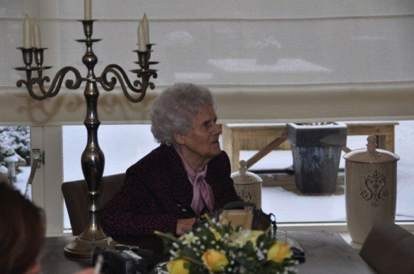 Marietje Verbeek in the retirement home in in the last period of her live in Eindhoven, The Netherlands, 2009